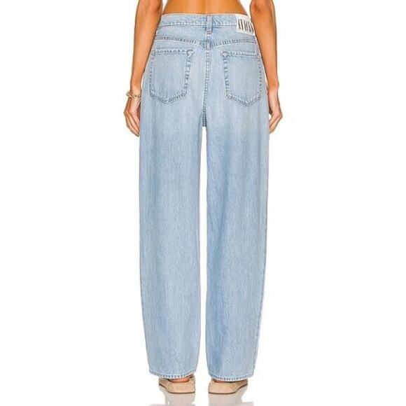 Mother NWT Snacks the Pleated Fun Dip Puddle Jeans Size 29 Button Fly Relaxed - Picture 2 of 11